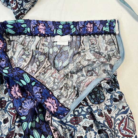 Lace the Label Purple Garden Top & Maxi Skirt set satin Luxury Resort Paisley XS - Picture 15 of 16